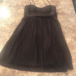 Chocolate Brown Spaghetti Strap Dress